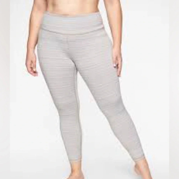 Athleta Jacquard High Rise Chaturanga 7/8 Tight in Quail - Size 1X - Picture 1 of 8